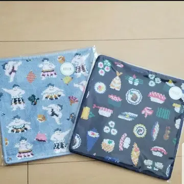 페이러 타월 손수건 2장 세트 하케요이 오스시 미사용 새상품
