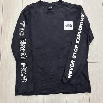 The North Face 긴팔 컷소 롱T 블랙