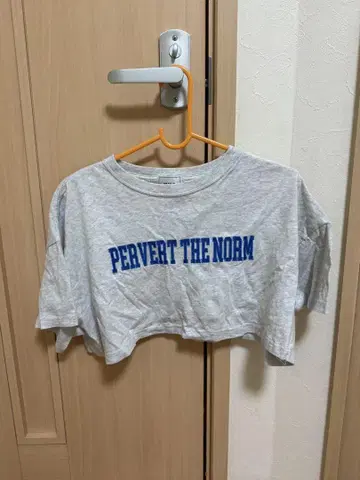 W.W.G PERVERT THE NORM 크롭 티셔츠