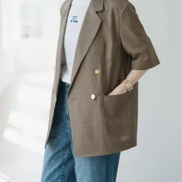 라이트 드라이 크로스 하프 슬리브 자켓