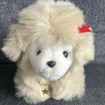 산에토이 개 봉제 인형 푸들? 쇼와 레트로