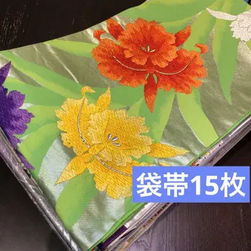 [오비 묶음 판매] 후쿠로 오비 15매, 리메이크 소재, 핸드메이드용