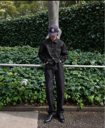 Noen 데님 셋업 [블랙] M 사이즈