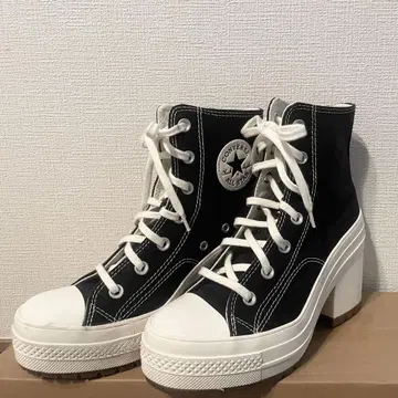 한국 한정판 컨버스 converse 통굽 힐 스니커즈 24cm