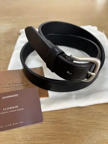 SLOW&CO herbie 27mm 풀 베지터블 탄닌 가죽 벨트