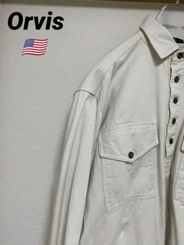 90년대 빈티지 ORVIS 코튼 풀오버 셔츠 USA제