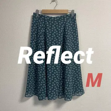 Reflect 리플렉트 프린트 플레어 스커트 그린 다이마루 백화점 구매