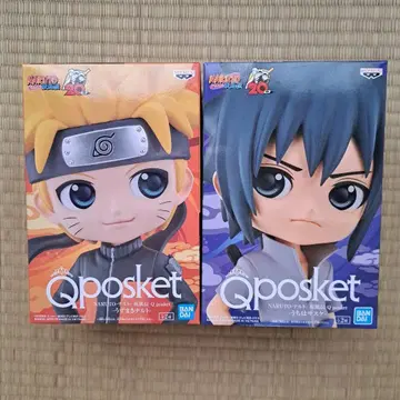 NARUTO Qposket 우치하 사스케 우즈마키 나루토 피규어