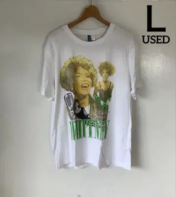 가수 여배우 휘트니 휴스턴 H&M 구제 의류 티셔츠()Q99
