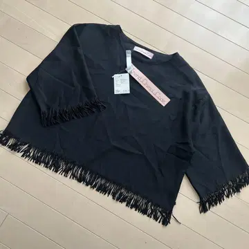 Trend Dress Code 프린지 블랙 상의 프리 사이즈 예쁜 스타일