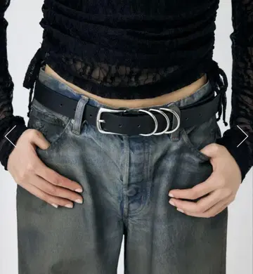 MOUSSY RING 가죽 벨트