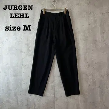 요건 레일 JURGEN LEHL 코튼 턱 팬츠 블랙 봄/여름