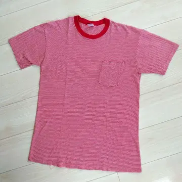 90s TownCraft 포켓 T 보더 T 빈티지 오리지널