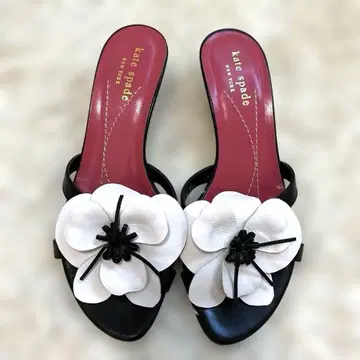 kate spade 케이트 스페이드 꽃 블랙 핑크 뮬