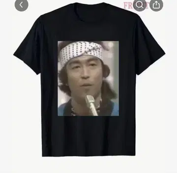시무라 켄 젊은 시절 그래픽 프린트 블랙 티셔츠 XL