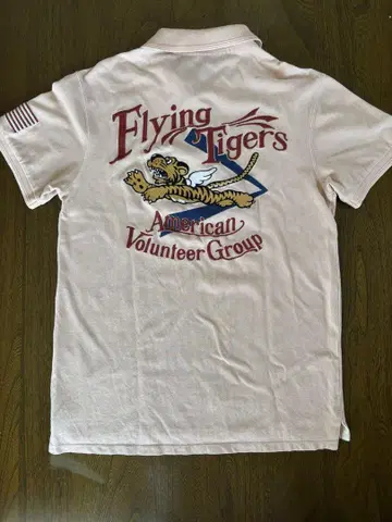AVIREX Flying Tigers 피케 셔츠 SIZE:L 핑크