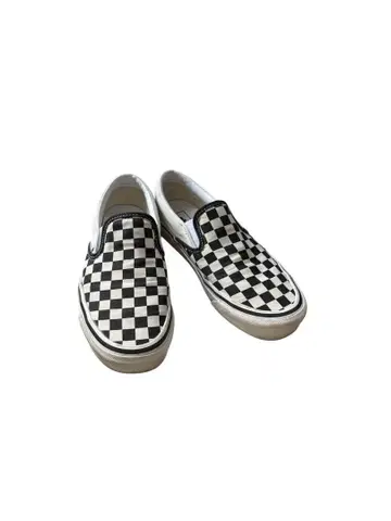VANS 슬립온 체크 무늬 깃발 26cm
