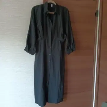 블랙 긴팔 셔츠 원피스