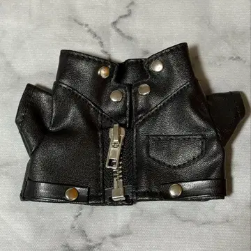 15cm 봉제 인형용 가죽 자켓 라이더 자켓