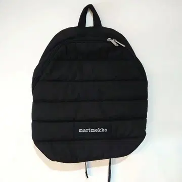 마리메코 블랙 퀼팅 백팩