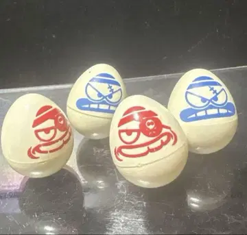 쇼와 레트로풍 컬러풀 달걀형 해적 캐릭터 달마 오뚝이 피규어 세트 3cm