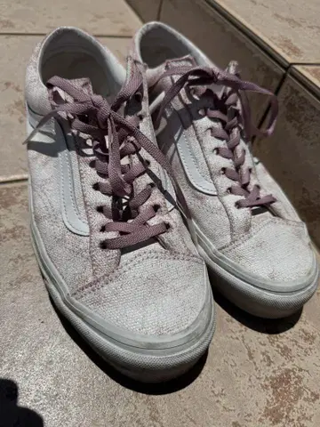 Vans 화이트/퍼플 스니커즈