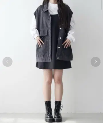 17hr 오버 데님 베스트