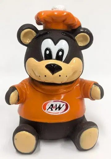 A&W A&W 베어 앉은 소프트 비닐 저금통