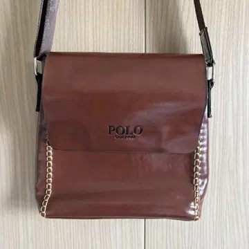 POLO 브라운 숄더백