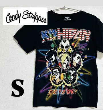 기시단 CANDY STRIPPER 캔디 스트리퍼 콜라보 티셔츠