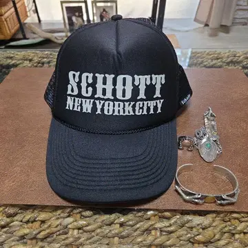 빈티지 아메카지 ShottNEWYORKCITY 메쉬 캡