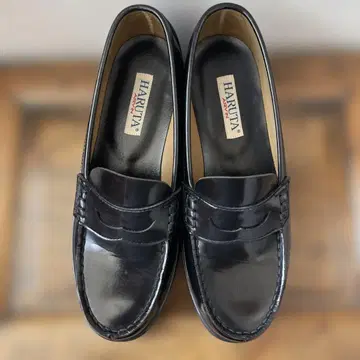 HARUTA 코인 로퍼 4505 25cm 블랙 학생 신발 여성용