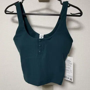 Lululemon 다크 그린 탱크탑