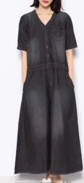 택 포함 새상품 라난 데님 원피스