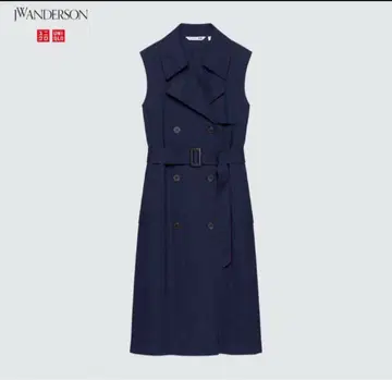 JW ANDERSON UNIQLO 유니클로 린넨 블렌드 라펠 원피스