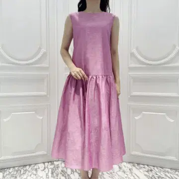아베닐 에투알 코튼 린넨 개더 원피스 36