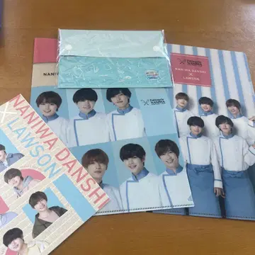 NANIWA DANSHI LAWSON 클리어 파일 3장 세트
