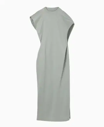 Cotton Jersey Asymmetric Dress - grey