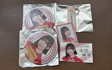 NGT48 나카다 아사미 캔뱃지 스티커 키링