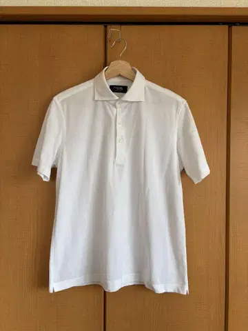 Maker's Shirt 화이트 피케 셔츠 반팔
