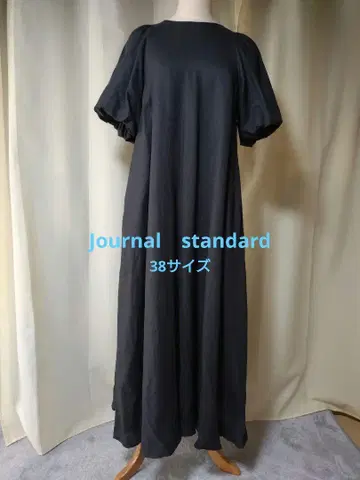 저널 스탠다드 린넨 원피스 블랙