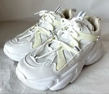 FASHION 통굽 스니커즈 여성용 화이트 화이트 35 22.5cm