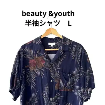BEAUTY&YOUTH 반팔 셔츠 L 알로하 레이온 유나이티드 애로우즈