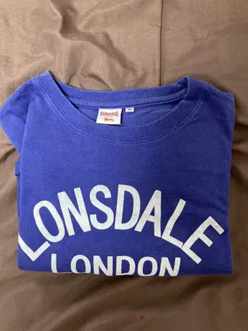 론즈데일 LONSDALE 롱 티셔츠 파랑 M 사이즈