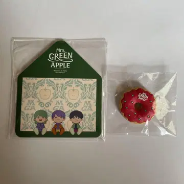 Mrs. GREEN APPLE 스티커 메모 노트 도넛 브로치