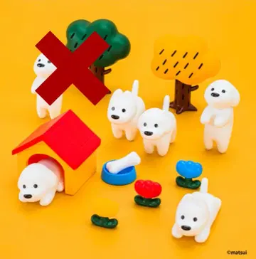 럭키 아이템 포함 총 4종 matsui DOGS 피규어 컬렉션 Vol.1