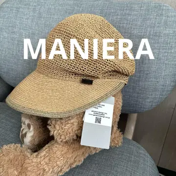 택 포함 새상품 MANIERA 밀짚 헌팅 캡 사이즈 조절 가능