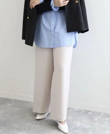 [ SLOBE IENA ] 새틴 이지 팬츠 내추럴