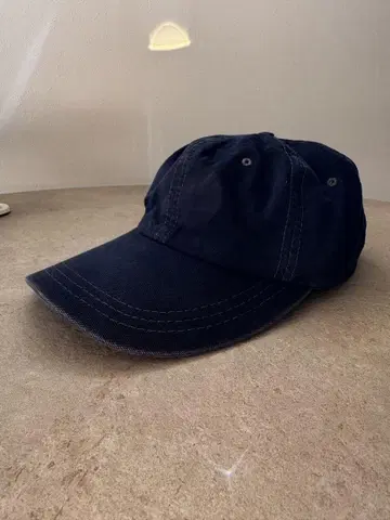 빈티지 코튼 캠퍼스 캡 x 가죽 스트랩 made in usa