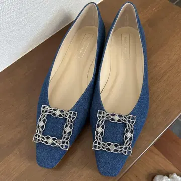 ODETTE E ODILE 오너먼트 버클 포인티드 플랫 10